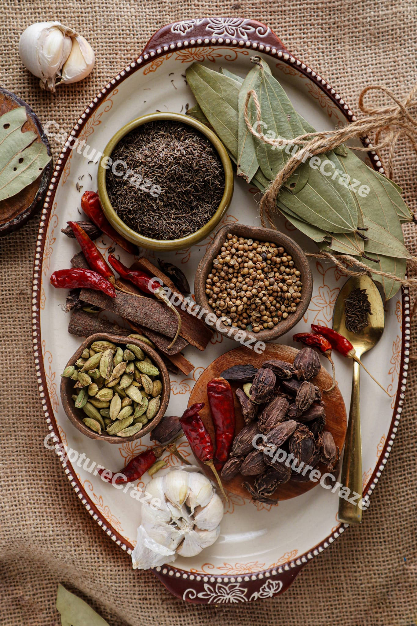 Variety of Indian Spices
